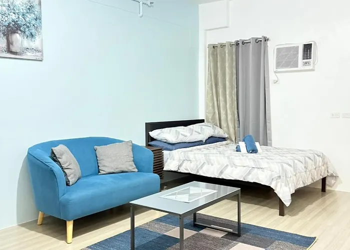 The Cozy With Wifi And Pool Access Unit 1br Lägenhetshotell Lapu-Lapu City